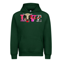 Forest Green love with holstein cow Urban Hoodie - AdoDesignShop