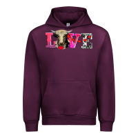 Mauve Wine love with holstein cow Urban Hoodie - AdoDesignShop