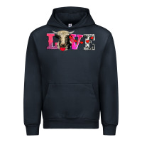 Navy love with holstein cow Urban Hoodie - AdoDesignShop