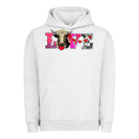 Pigment Lunar Rock love with holstein cow Urban Hoodie - AdoDesignShop