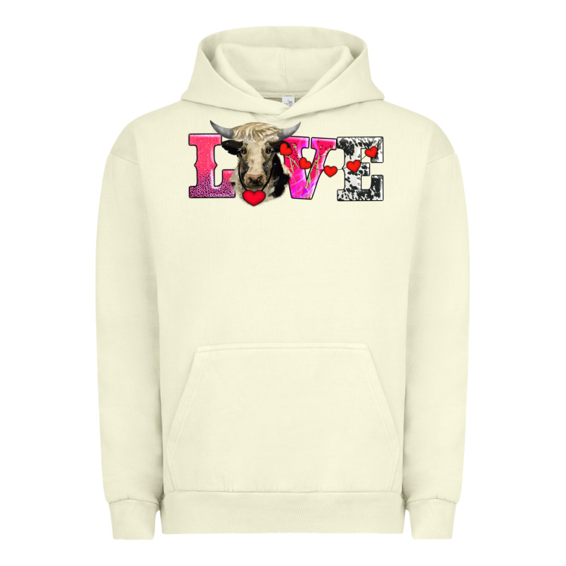 Love With Holstein Cow Urban Hoodie by AdoDesignShop | Teevron