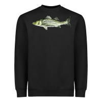 Black Striped Bass Heavyweight Sweatshirt - LillyAllenDesigns