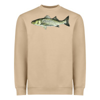 Mushroom Striped Bass Heavyweight Sweatshirt - LillyAllenDesigns