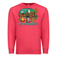 Cardinal camping life caravan and gnome Premium Sweatshirt - BarkalooDesign