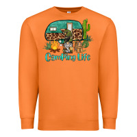 Carrot camping life caravan and gnome Premium Sweatshirt - BarkalooDesign