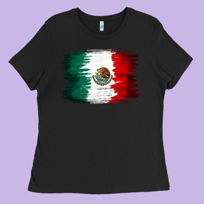 Mexican Flag Ladies Tee Designed By Nancycooperartshop