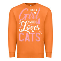 Carrot just a girl who loves cats cute cat lover gifts Premium Sweatshirt - longCreatives
