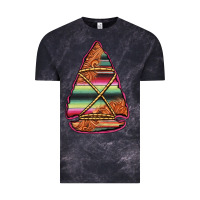 Cloud Black serape tooled leather arrowhead Vintage Tee - Jasminsmagicworld
