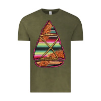 Vintage Olive serape tooled leather arrowhead Vintage Tee - Jasminsmagicworld