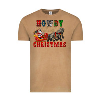 Vintage Camel howdy christmas with santa riding his sleighs Vintage Tee - CowGirlArtShop