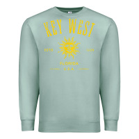 Seafoam key west florida vintage distressed style design souvenir Premium Sweatshirt - longCreatives