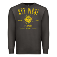 Smoke key west florida vintage distressed style design souvenir Premium Sweatshirt - longCreatives