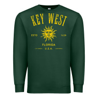 Sports Green key west florida vintage distressed style design souvenir Premium Sweatshirt - longCreatives