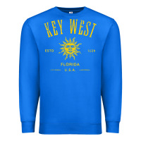 True Royal key west florida vintage distressed style design souvenir Premium Sweatshirt - longCreatives