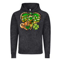 Vintage Black Lucky heart St. Patrick's Day Vintage Hoodie - CowGirlArtShop