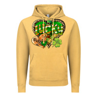 Vintage Mustard Lucky heart St. Patrick's Day Vintage Hoodie - CowGirlArtShop