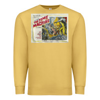Antique Gold The Time Machine, Time Travel, Retro Movie Poster, Cult Classic, Futur Premium Sweatshirt - longCreatives