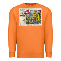 Carrot The Time Machine, Time Travel, Retro Movie Poster, Cult Classic, Futur Premium Sweatshirt - longCreatives