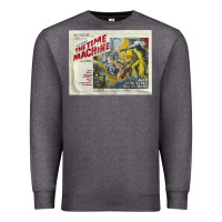 Charcoal Heather The Time Machine, Time Travel, Retro Movie Poster, Cult Classic, Futur Premium Sweatshirt - longCreatives