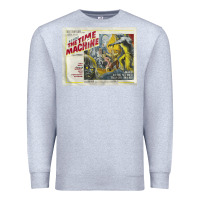 Heather Grey The Time Machine, Time Travel, Retro Movie Poster, Cult Classic, Futur Premium Sweatshirt - longCreatives