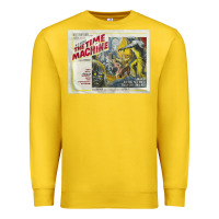 Lemon The Time Machine, Time Travel, Retro Movie Poster, Cult Classic, Futur Premium Sweatshirt - longCreatives