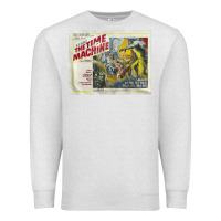 Oatmeal Heather The Time Machine, Time Travel, Retro Movie Poster, Cult Classic, Futur Premium Sweatshirt - longCreatives