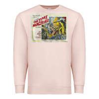 Pale Pink The Time Machine, Time Travel, Retro Movie Poster, Cult Classic, Futur Premium Sweatshirt - longCreatives