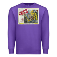 Purple The Time Machine, Time Travel, Retro Movie Poster, Cult Classic, Futur Premium Sweatshirt - longCreatives