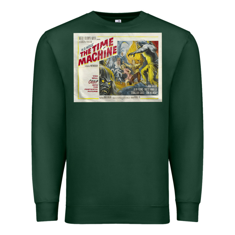 The Time Machine, Time Travel, Retro Movie Poster, Cult Classic, Futur Premium Sweatshirt by longCreatives | Teevron
