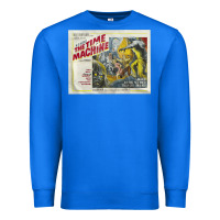 True Royal The Time Machine, Time Travel, Retro Movie Poster, Cult Classic, Futur Premium Sweatshirt - longCreatives