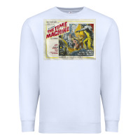White The Time Machine, Time Travel, Retro Movie Poster, Cult Classic, Futur Premium Sweatshirt - longCreatives
