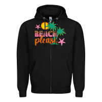 Black beach please Zipper Hoodie - Artiststas