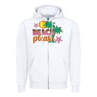 White beach please Zipper Hoodie - Artiststas