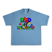 Pebble Blue Dad of warrior Urban Heavy Tee - CowGirlArtShop