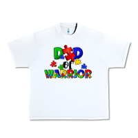 White Dad of warrior Urban Heavy Tee - CowGirlArtShop