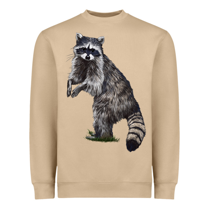 Raccoon Illustrations Heavyweight Sweatshirt by LillyAllenDesigns | Teevron