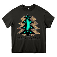 Asphalt Happy Holidays Tree Heavy Core Tee - Bettercallsaul