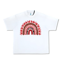 White valentines day rainbow Urban Heavy Tee - RanaPortraitStore