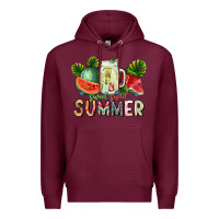 Burgundy Sweet Sweet Summer Premium Hoodie - CowhideDigitalArt