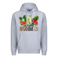 Heather Grey Sweet Sweet Summer Premium Hoodie - CowhideDigitalArt