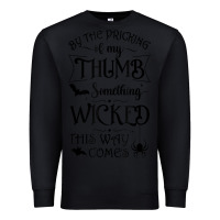 Black something wicked this way comes witchcraft halloween 2021 t shirt Premium Sweatshirt - longCreatives