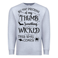 Heather Grey something wicked this way comes witchcraft halloween 2021 t shirt Premium Sweatshirt - longCreatives
