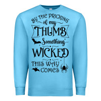 Ocean Blue something wicked this way comes witchcraft halloween 2021 t shirt Premium Sweatshirt - longCreatives