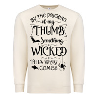 Sandshell something wicked this way comes witchcraft halloween 2021 t shirt Premium Sweatshirt - longCreatives