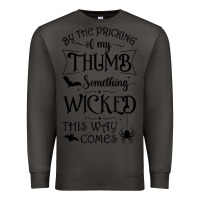 Smoke something wicked this way comes witchcraft halloween 2021 t shirt Premium Sweatshirt - longCreatives