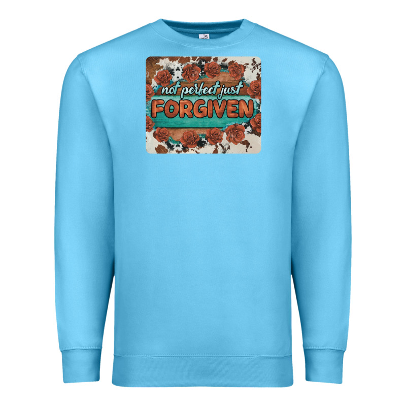 Not Perfect Just Forgiven Premium Sweatshirt by BarkalooDesign | Teevron