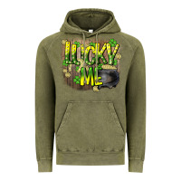 Vintage Olive lucky me st. patricks day Vintage Hoodie - HowdyJamesFarm
