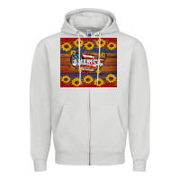 Dove Grey usa map Zipper Hoodie - Artiststas