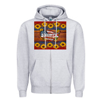 Heather Grey usa map Zipper Hoodie - Artiststas