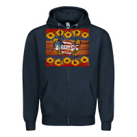Navy usa map Zipper Hoodie - Artiststas